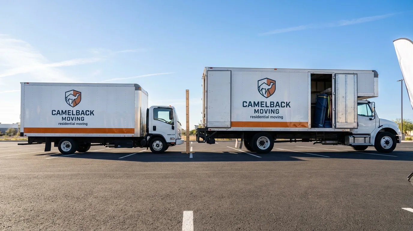 Moving truck size capacity guide in Ortonville